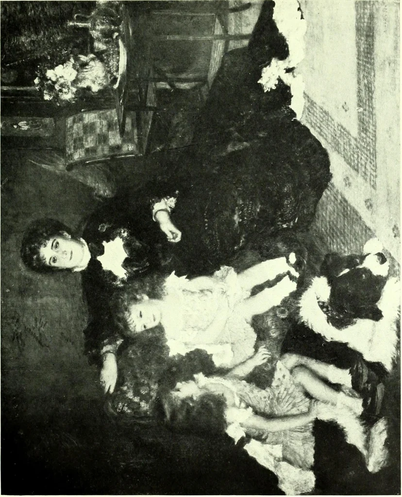 An illustration from Manet and the French impressionists: Pissarro--Claude Monet--Sisley--Renoir--Berthe Morisot--Cézanne--Guillaumin, 1910, leaf 226