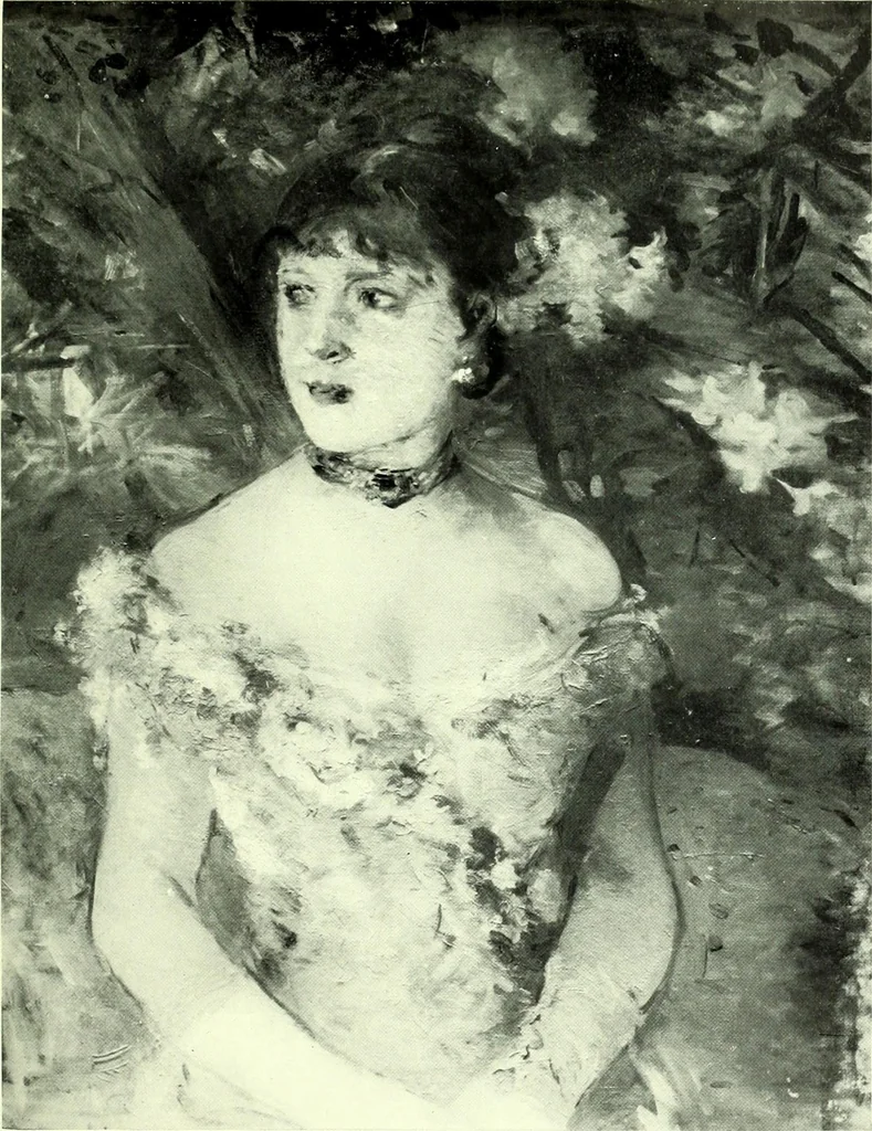 An illustration from Manet and the French impressionists: Pissarro--Claude Monet--Sisley--Renoir--Berthe Morisot--Cézanne--Guillaumin, 1910, leaf 236