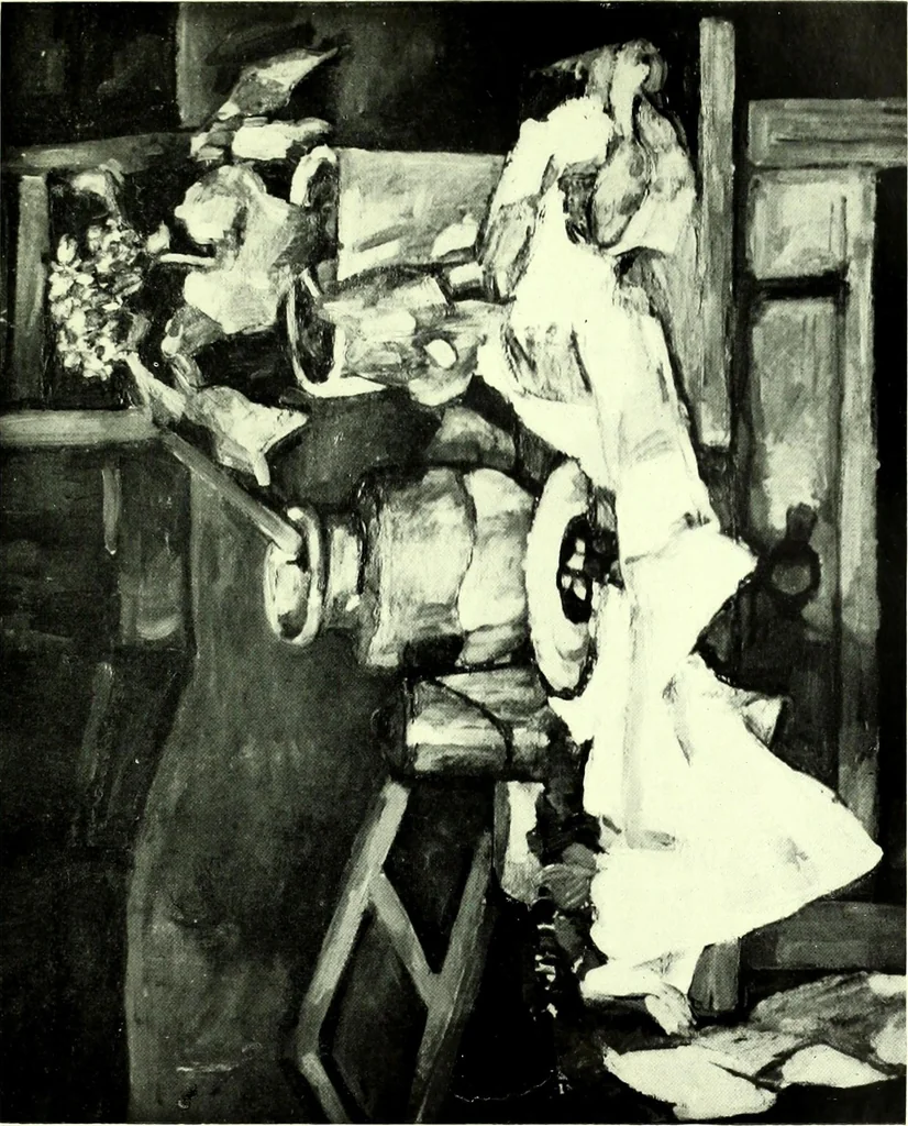 An illustration from Manet and the French impressionists: Pissarro--Claude Monet--Sisley--Renoir--Berthe Morisot--Cézanne--Guillaumin, 1910, leaf 254