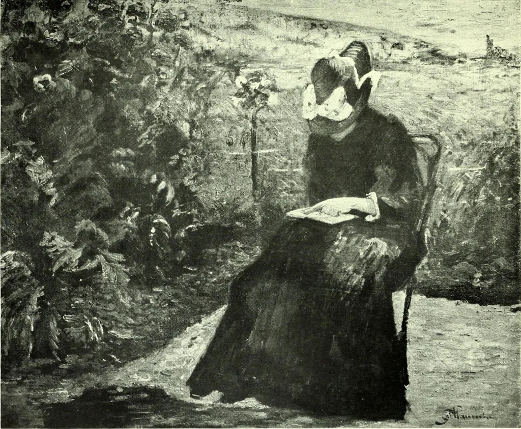 An illustration from Manet and the French impressionists: Pissarro--Claude Monet--Sisley--Renoir--Berthe Morisot--Cézanne--Guillaumin, 1910, leaf 272