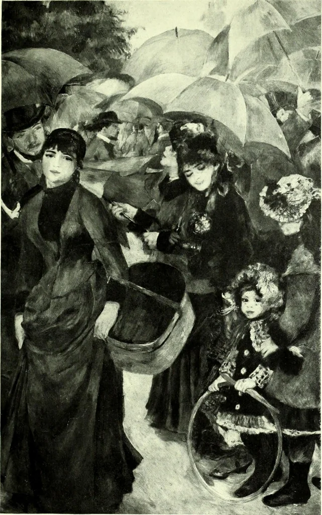 An illustration from Manet and the French impressionists: Pissarro--Claude Monet--Sisley--Renoir--Berthe Morisot--Cézanne--Guillaumin, 1910, leaf 284