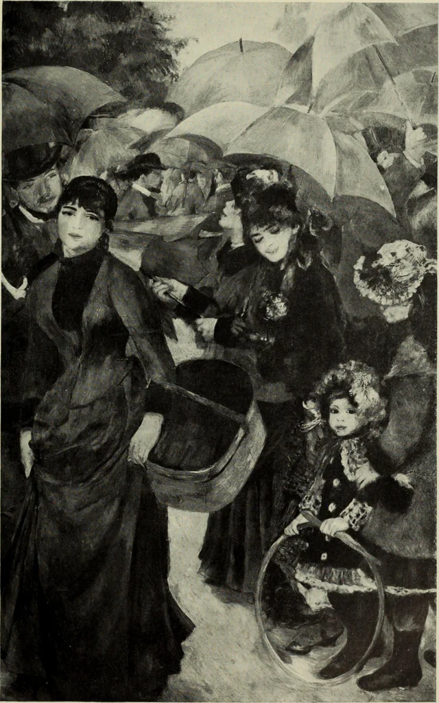 An illustration from Manet and the French impressionists: Pissarro--Claude Monet--Sisley--Renoir--Berthe Morisot--Cézanne--Guillaumin, 1910, leaf 282