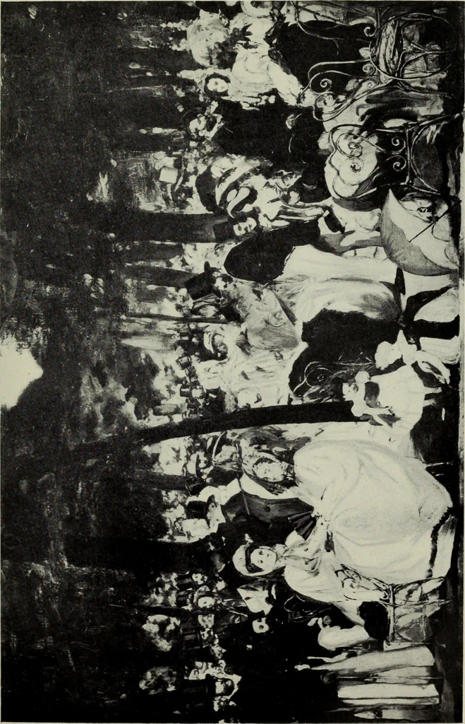 An illustration from Manet and the French impressionists: Pissarro--Claude Monet--Sisley--Renoir--Berthe Morisot--Cézanne--Guillaumin, 1910, leaf 36