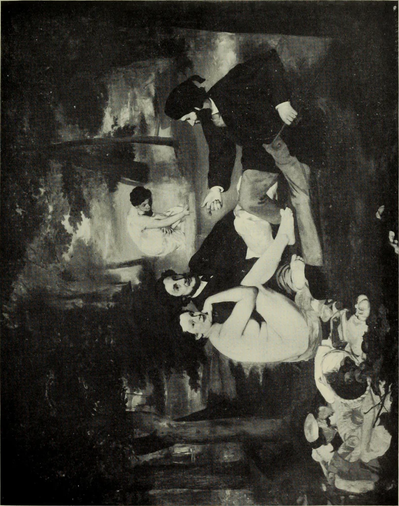 An illustration from Manet and the French impressionists: Pissarro--Claude Monet--Sisley--Renoir--Berthe Morisot--Cézanne--Guillaumin, 1910, leaf 42