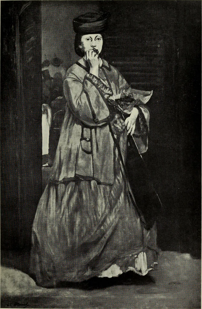 An illustration from Manet and the French impressionists: Pissarro--Claude Monet--Sisley--Renoir--Berthe Morisot--Cézanne--Guillaumin, 1910, leaf 62