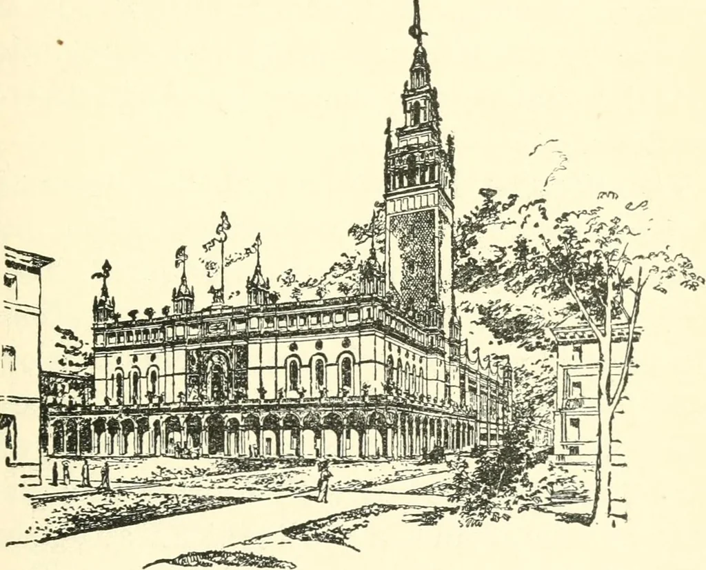 An illustration from Manhattan: historic and artistic; a six day tour of New York city;, 1892, leaf 108