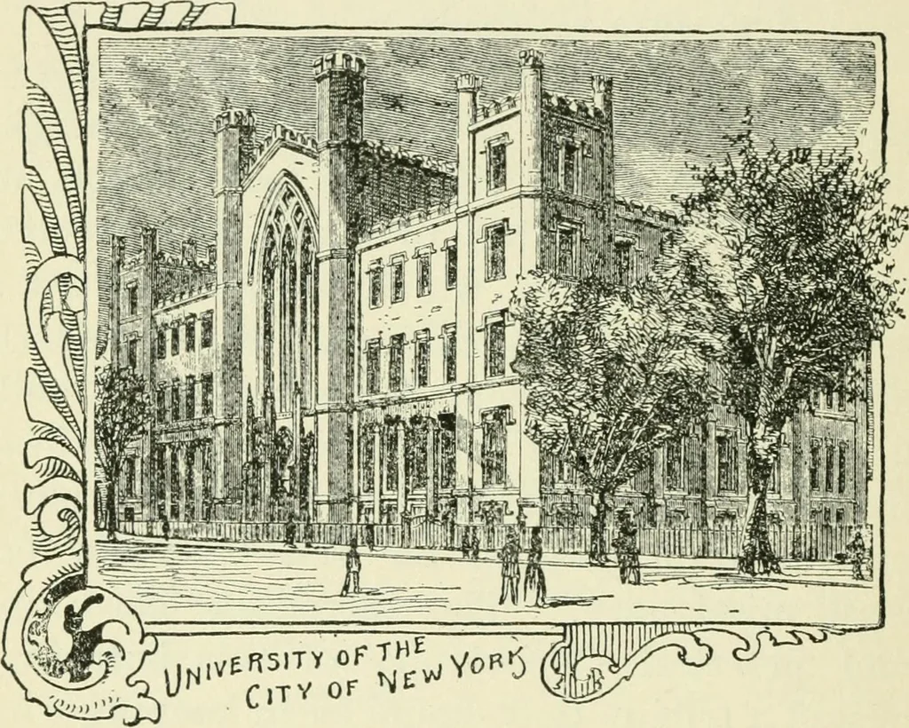 An illustration from Manhattan: historic and artistic; a six day tour of New York city;, 1892, leaf 143
