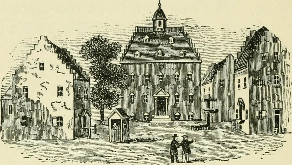 An illustration from Manhattan: historic and artistic; a six day tour of New York city;, 1892, leaf 209