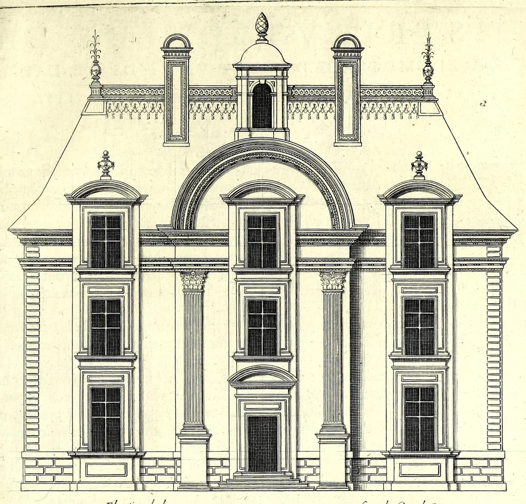 An illustration from Maniere de bastir : pour touttes sortes de personnes, 1623, leaf 105
