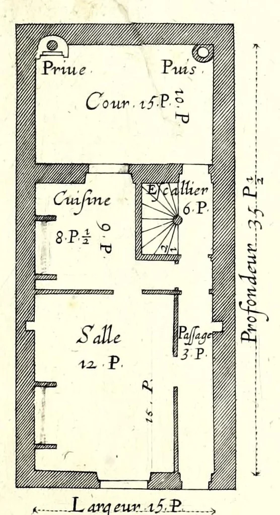 An illustration from Maniere de bastir : pour touttes sortes de personnes, 1623, leaf 23