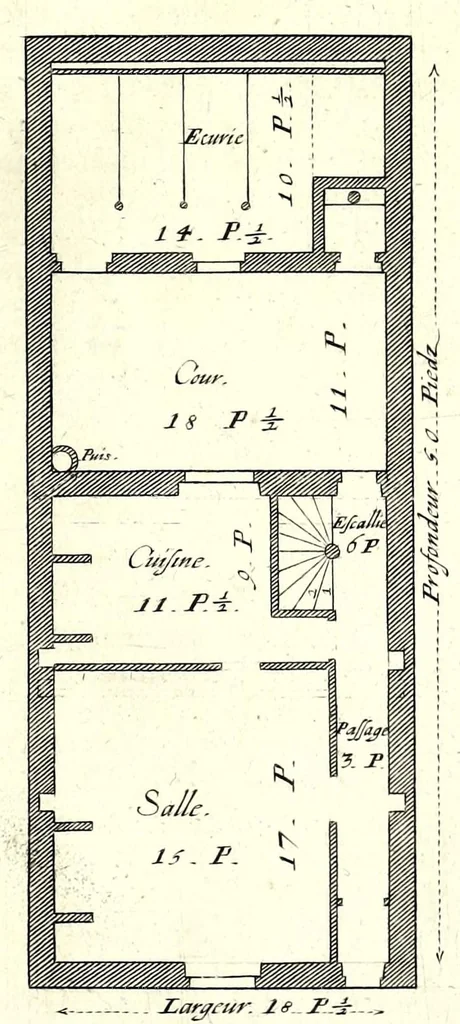 An illustration from Maniere de bastir : pour touttes sortes de personnes, 1623, leaf 27