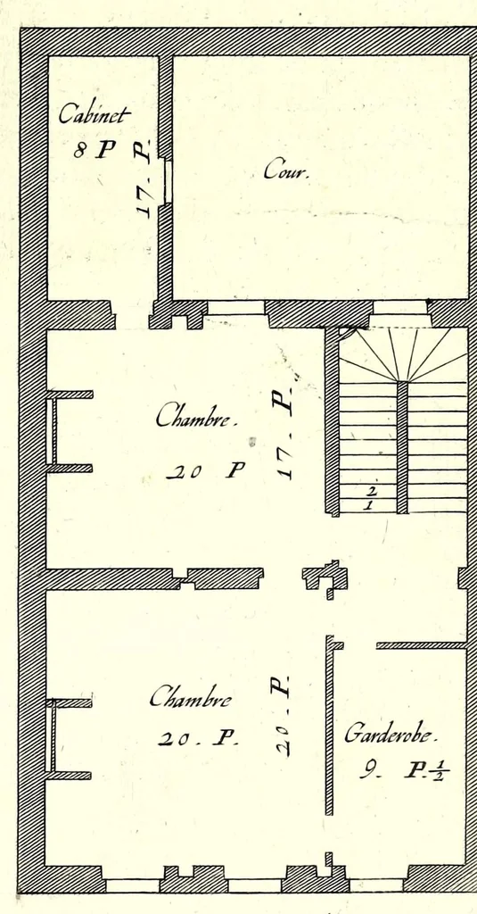 An illustration from Maniere de bastir : pour touttes sortes de personnes, 1623, leaf 33