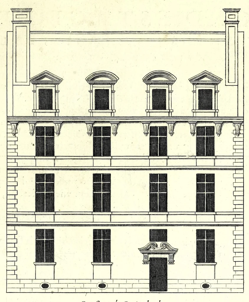 An illustration from Maniere de bastir : pour touttes sortes de personnes, 1623, leaf 43