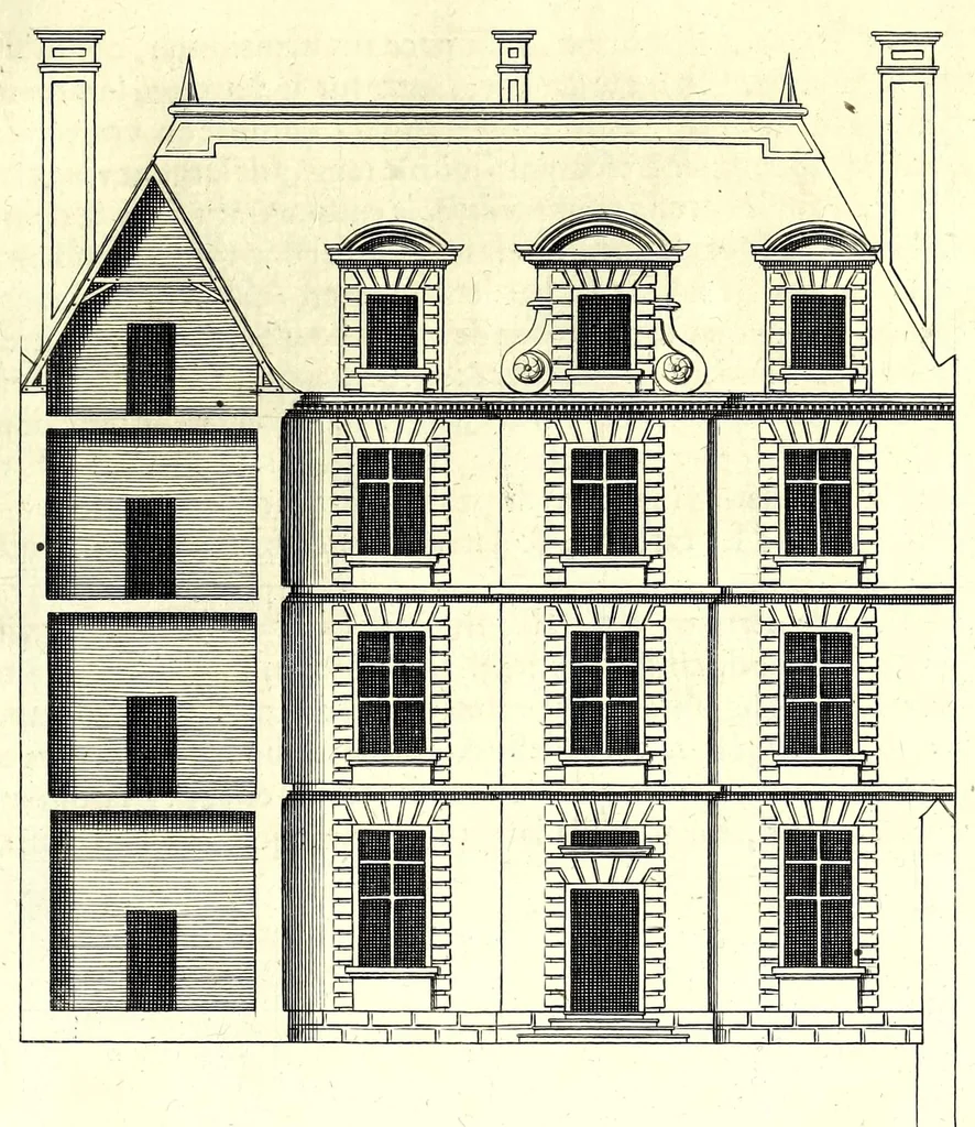 An illustration from Maniere de bastir : pour touttes sortes de personnes, 1623, leaf 57