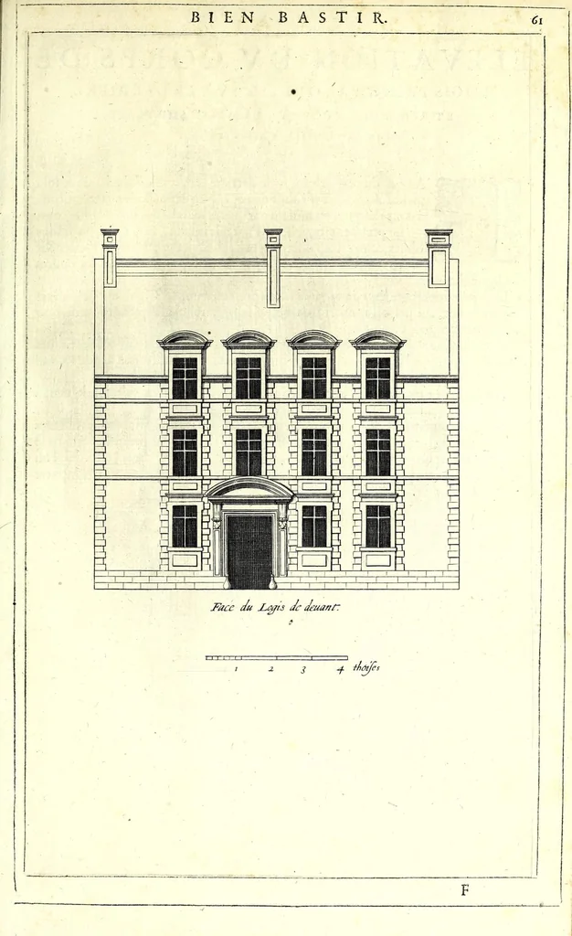 An illustration from Maniere de bastir : pour touttes sortes de personnes, 1623, leaf 71