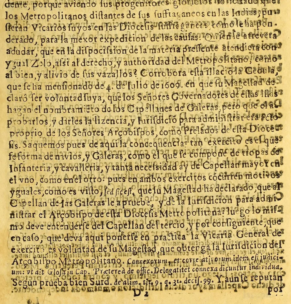 An illustration from Manifiesto autentico, y iuridico por la autoridad y iurisdicion, que el illustrissimo y reuerendissimo señor maestro don fray Iuan Lopez del concejo de su Magestad arcobispo ellecto, : y governador de este arcobispado obtiene como prelado legiitimo sobre el capellan mayor, y los demas capellanes de la Capilla de la Encarnacion con titulo de Real que ay en esta ciudad. Y assimismo. Por el derecho parroquial de los curas de esta Santa Iglesia Cathedral., 1673, leaf 17