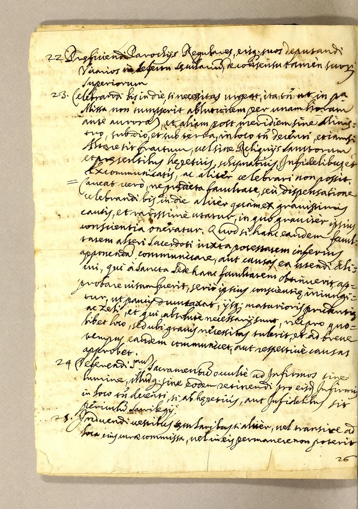 An illustration from Manifiesto autentico, y iuridico por la autoridad y iurisdicion, que el illustrissimo y reuerendissimo señor maestro don fray Iuan Lopez del concejo de su Magestad arcobispo ellecto, : y governador de este arcobispado obtiene como prelado legiitimo sobre el capellan mayor, y los demas capellanes de la Capilla de la Encarnacion con titulo de Real que ay en esta ciudad. Y assimismo. Por el derecho parroquial de los curas de esta Santa Iglesia Cathedral., 1673, leaf 30