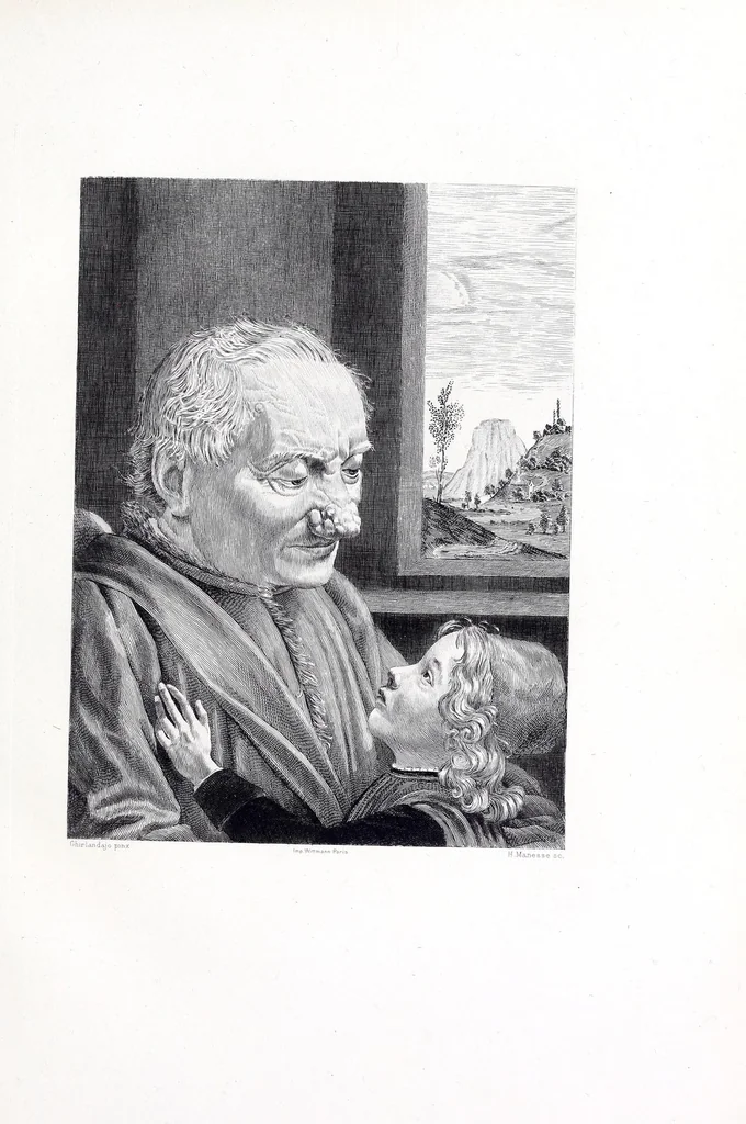 An illustration from Man in art; studies in religious and historical art, portrait and genre, 1892, leaf 137