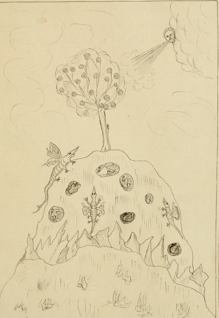 An illustration from Manly Palmer Hall collection of alchemical manuscripts, 1500-1825, 1600, leaf 46