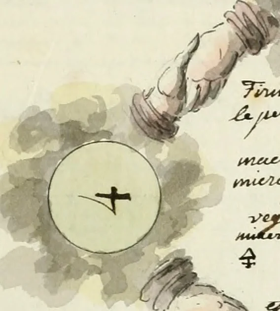 An illustration from Manly Palmer Hall collection of alchemical manuscripts, 1500-1825, 1600, leaf 12