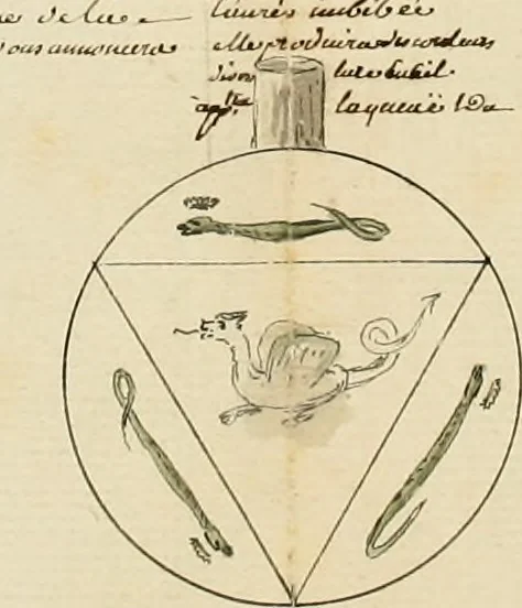 An illustration from Manly Palmer Hall collection of alchemical manuscripts, 1500-1825, 1600, leaf 26