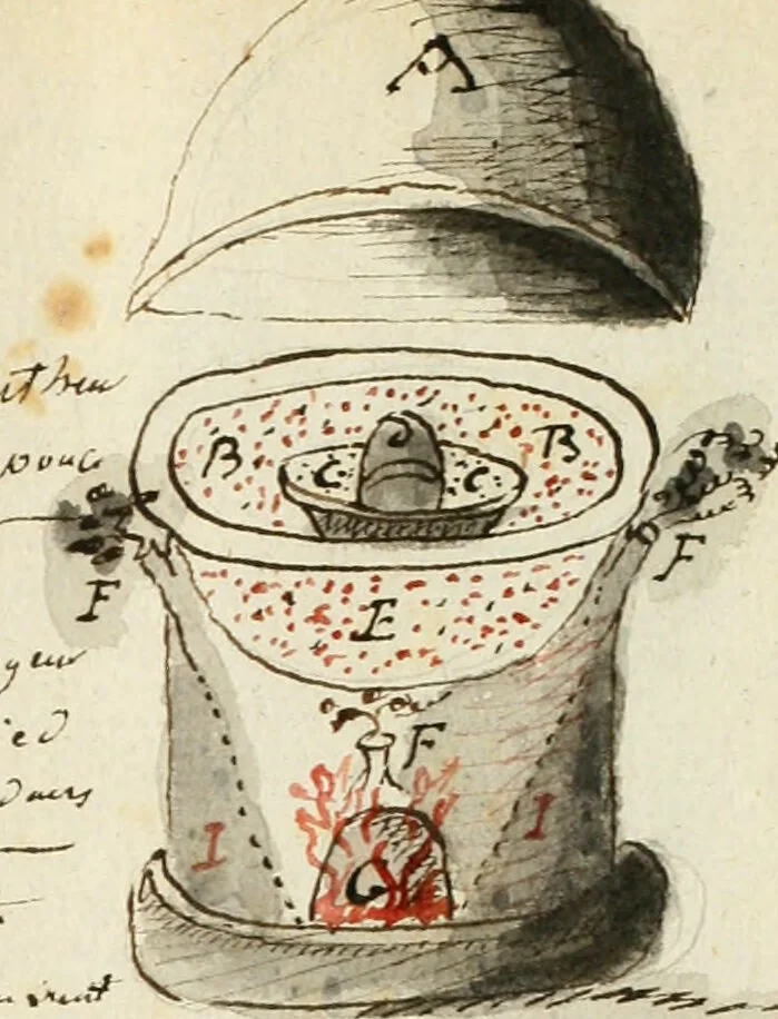 An illustration from Manly Palmer Hall collection of alchemical manuscripts, 1500-1825, 1600, leaf 105