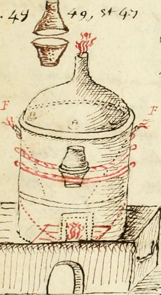 An illustration from Manly Palmer Hall collection of alchemical manuscripts, 1500-1825, 1600, leaf 28