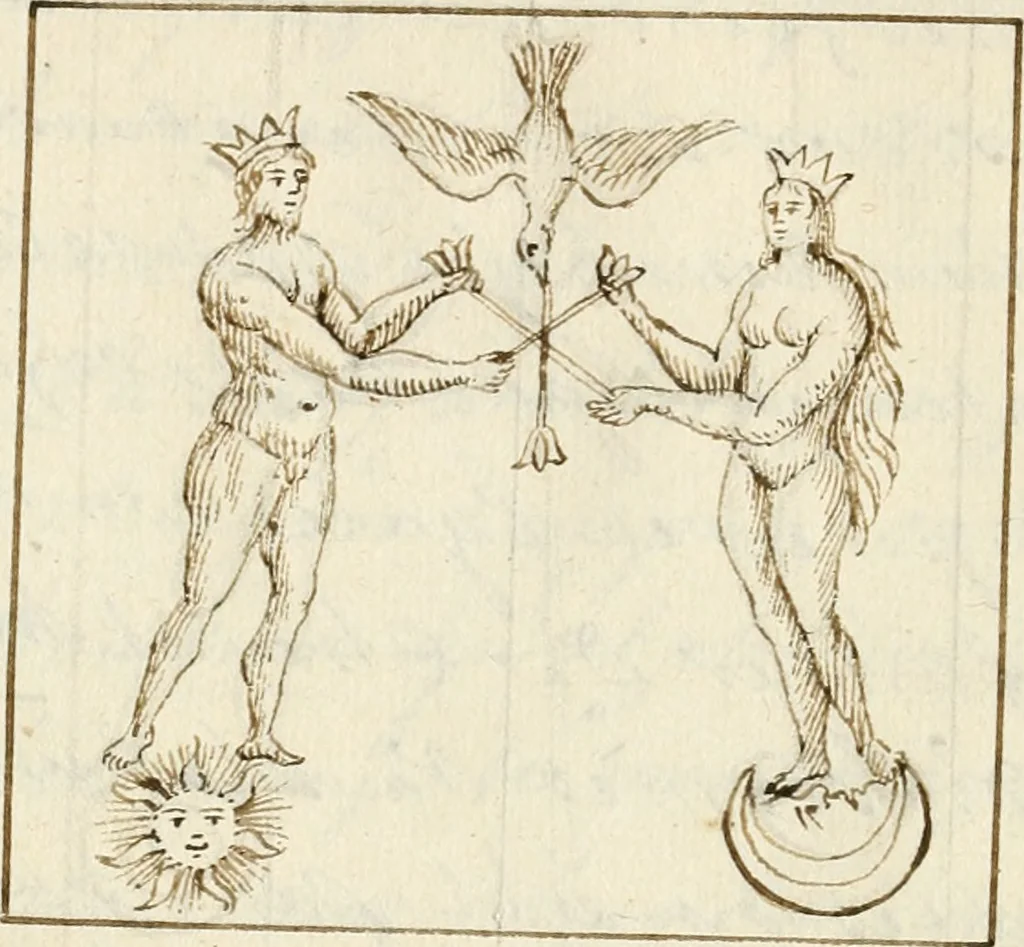 An illustration from Manly Palmer Hall collection of alchemical manuscripts, 1500-1825, 1600, leaf 49