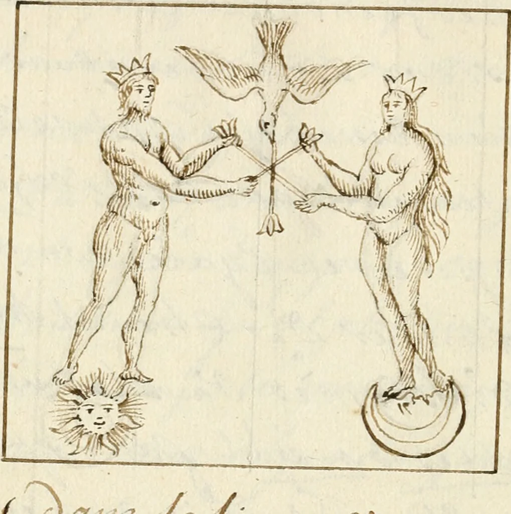 An illustration from Manly Palmer Hall collection of alchemical manuscripts, 1500-1825, 1600, leaf 50