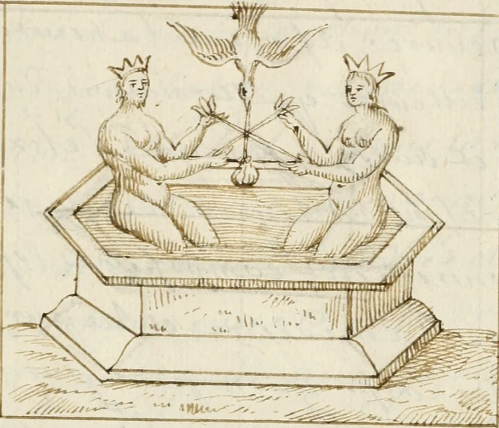 An illustration from Manly Palmer Hall collection of alchemical manuscripts, 1500-1825, 1600, leaf 62