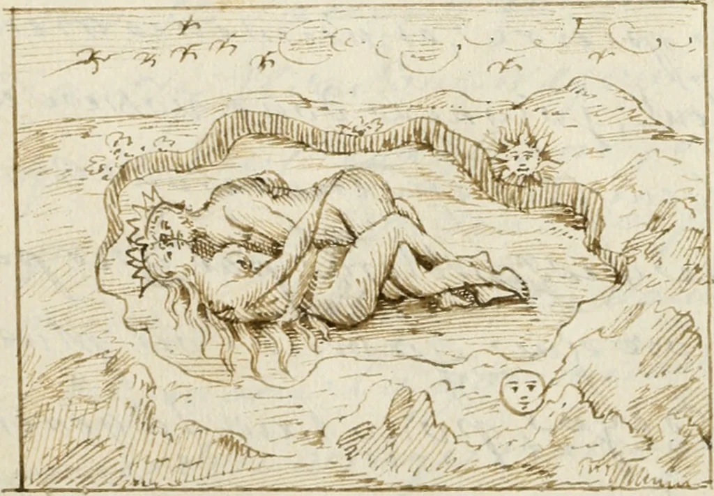 An illustration from Manly Palmer Hall collection of alchemical manuscripts, 1500-1825, 1600, leaf 76
