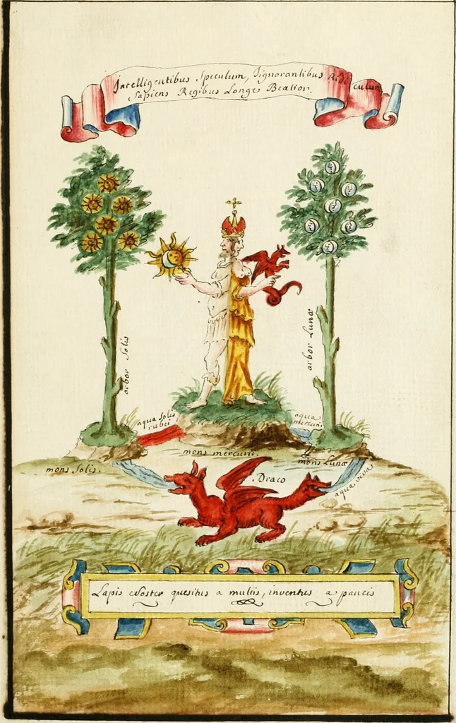 An illustration from Manly Palmer Hall collection of alchemical manuscripts, 1500-1825, 1600, leaf 10