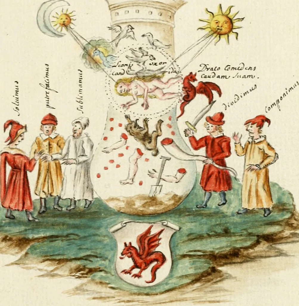 An illustration from Manly Palmer Hall collection of alchemical manuscripts, 1500-1825, 1600, leaf 6