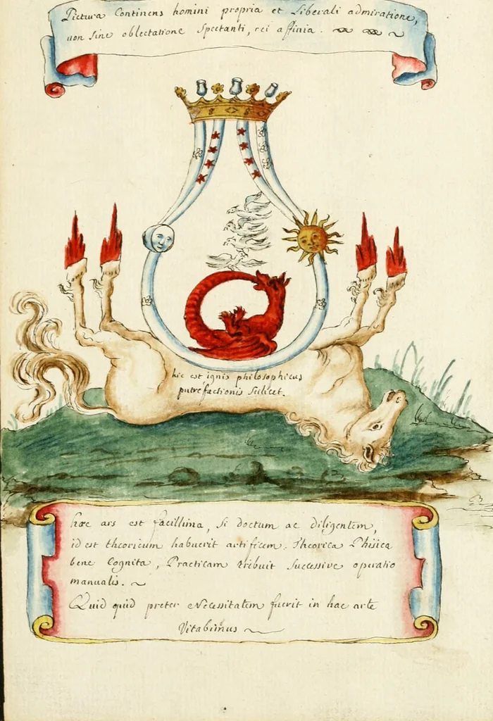 An illustration from Manly Palmer Hall collection of alchemical manuscripts, 1500-1825, 1600, leaf 9