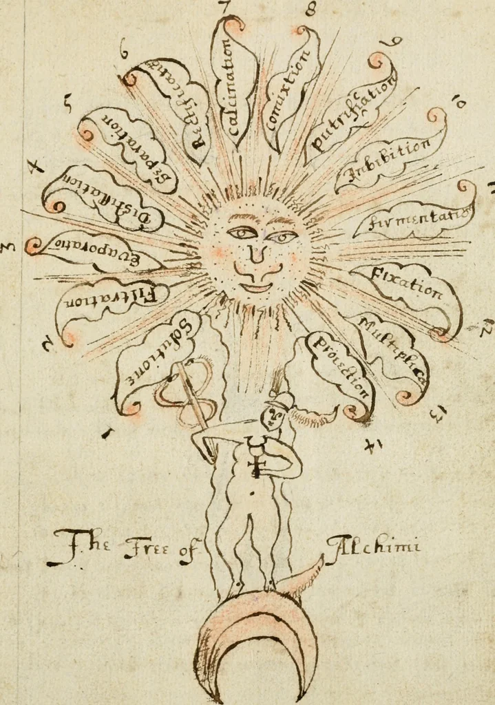 An illustration from Manly Palmer Hall collection of alchemical manuscripts, 1500-1825, 1600, leaf 152
