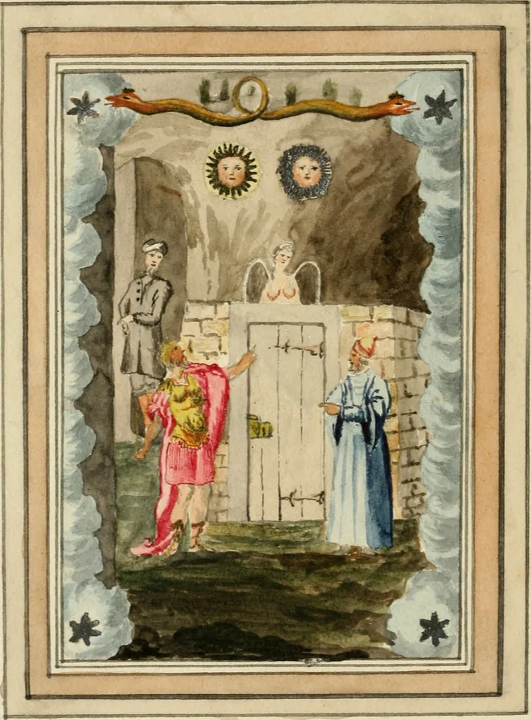 An illustration from Manly Palmer Hall collection of alchemical manuscripts, 1500-1825, 1600, leaf 7