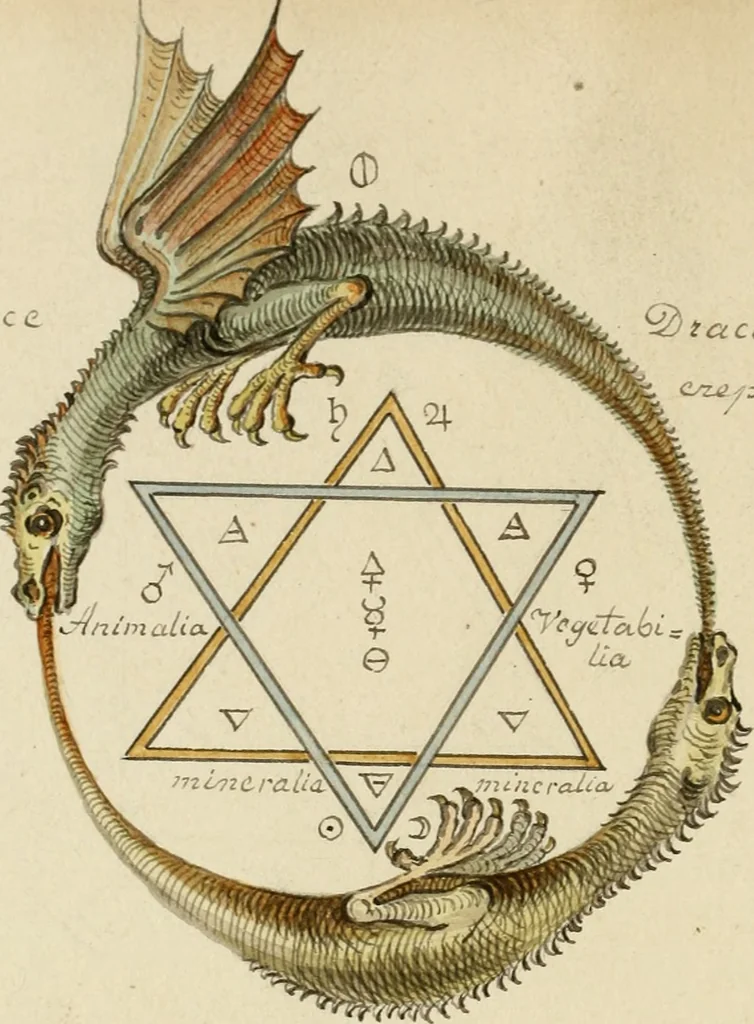 An illustration from Manly Palmer Hall collection of alchemical manuscripts, 1500-1825, 1600, leaf 7