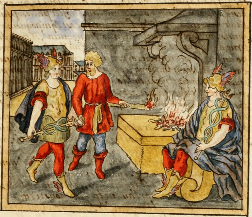 An illustration from Manly Palmer Hall collection of alchemical manuscripts, 1500-1825, 1600, leaf 34