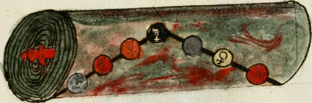 An illustration from Manly Palmer Hall collection of alchemical manuscripts, 1500-1825, 1600, leaf 102