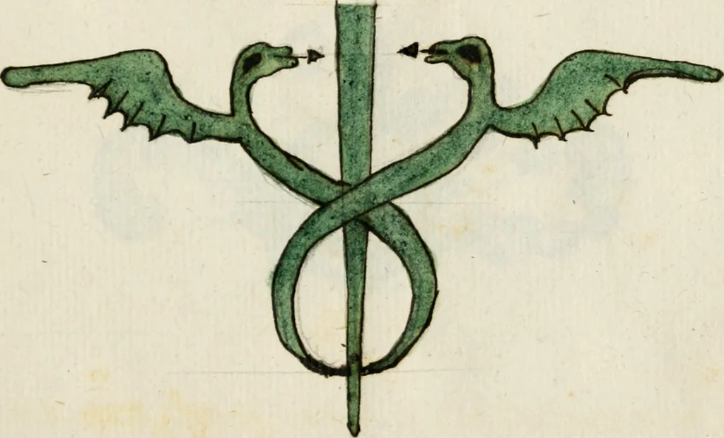 An illustration from Manly Palmer Hall collection of alchemical manuscripts, 1500-1825, 1600, leaf 76