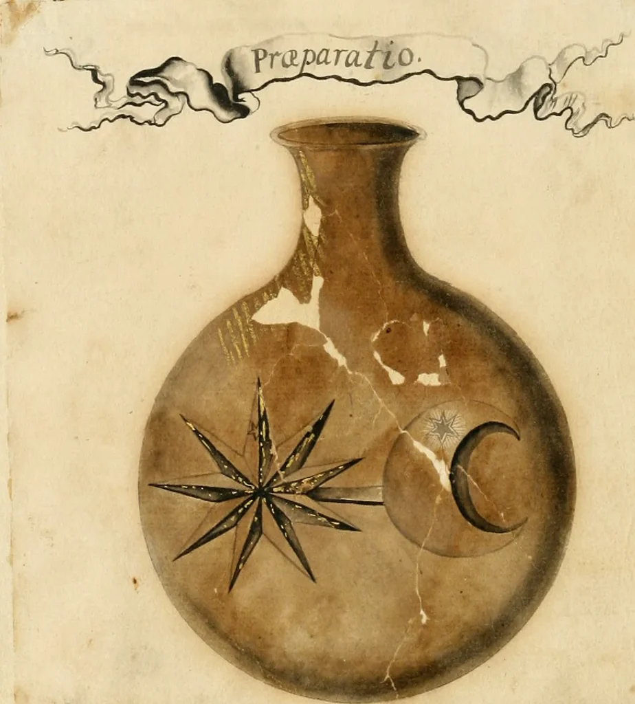 An illustration from Manly Palmer Hall collection of alchemical manuscripts, 1500-1825, 1600, leaf 63