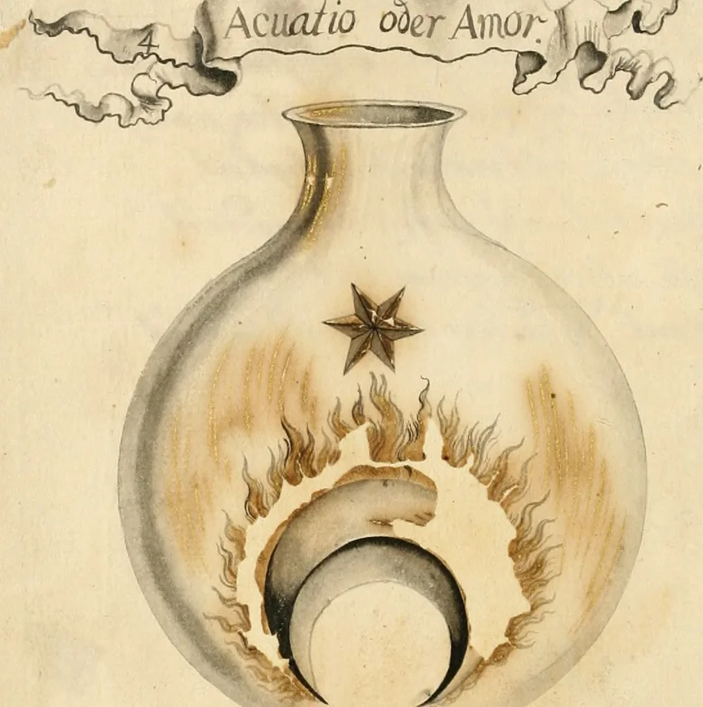 An illustration from Manly Palmer Hall collection of alchemical manuscripts, 1500-1825, 1600, leaf 65