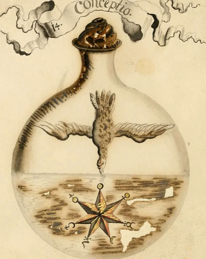 An illustration from Manly Palmer Hall collection of alchemical manuscripts, 1500-1825, 1600, leaf 71