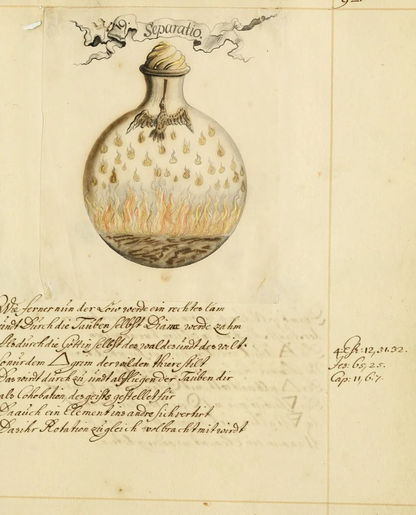 An illustration from Manly Palmer Hall collection of alchemical manuscripts, 1500-1825, 1600, leaf 77