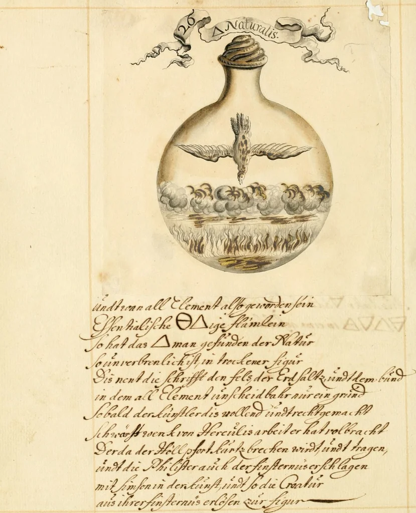 An illustration from Manly Palmer Hall collection of alchemical manuscripts, 1500-1825, 1600, leaf 84