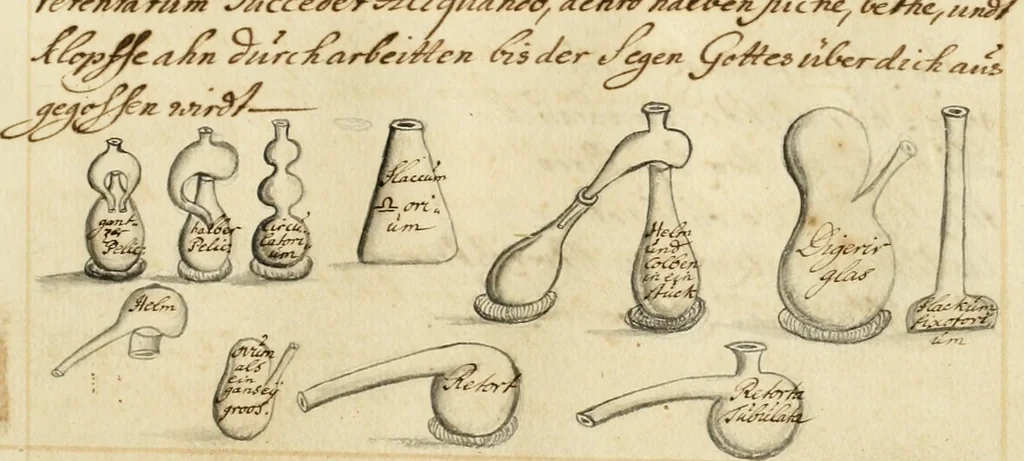An illustration from Manly Palmer Hall collection of alchemical manuscripts, 1500-1825, 1600, leaf 92