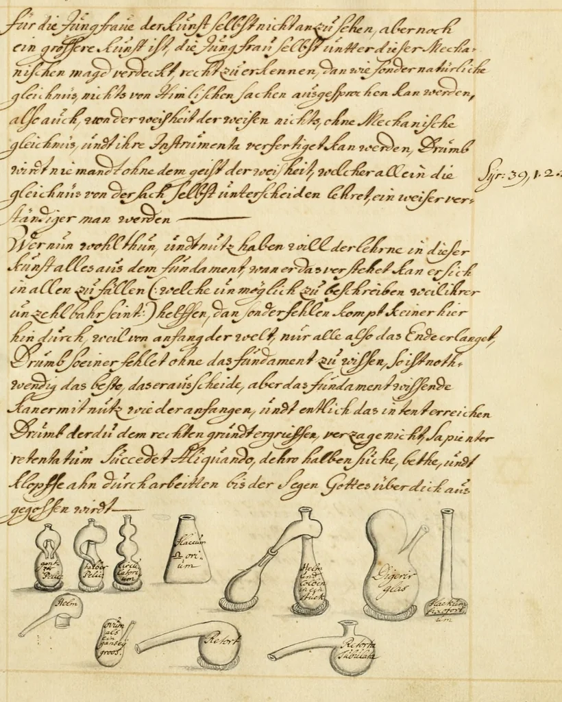 An illustration from Manly Palmer Hall collection of alchemical manuscripts, 1500-1825, 1600, leaf 93