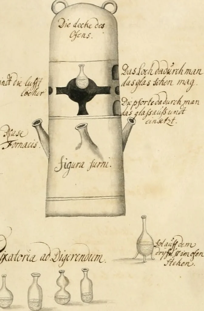 An illustration from Manly Palmer Hall collection of alchemical manuscripts, 1500-1825, 1600, leaf 97