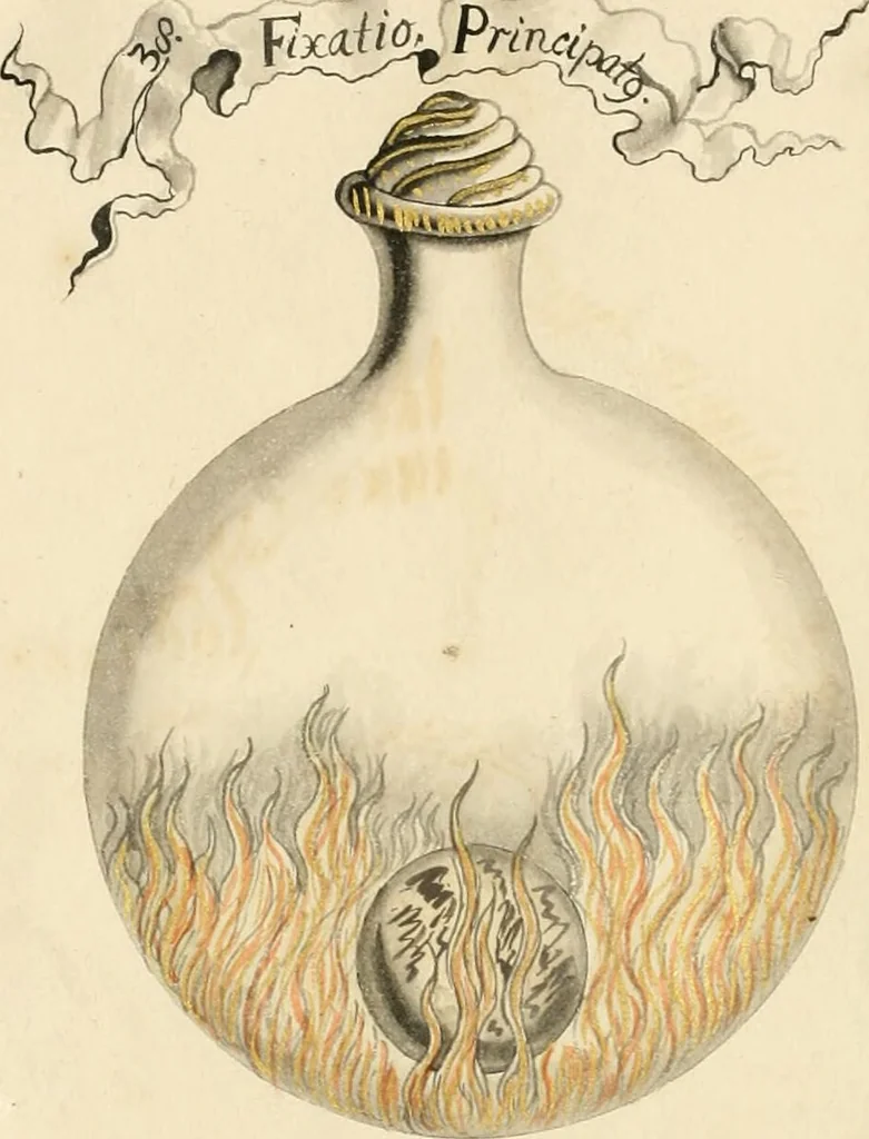 An illustration from Manly Palmer Hall collection of alchemical manuscripts, 1500-1825, 1600, leaf 12