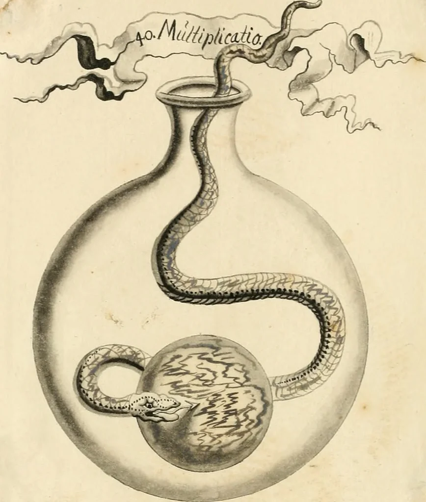 An illustration from Manly Palmer Hall collection of alchemical manuscripts, 1500-1825, 1600, leaf 13